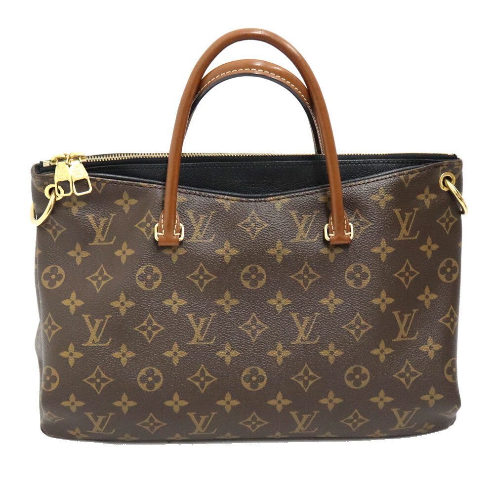 Louis Vuitton Pallas Monogram Canvas Leather Brown Black